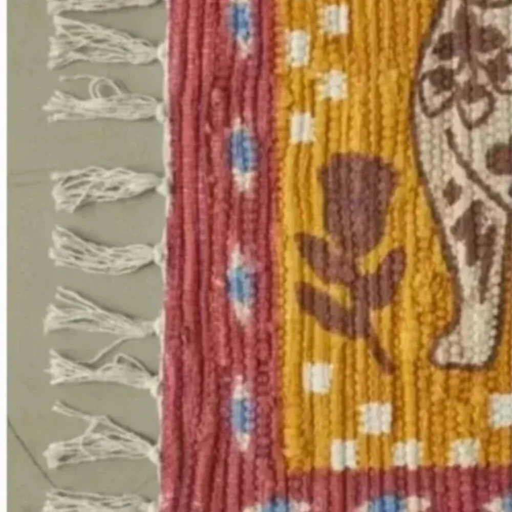 ⭐️ Tattooed Frenchie Dog Puppy Boho Peasant Hipster Hippie Deco Printed Mat Rug